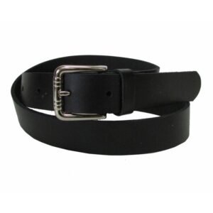Cinturón de piel negro