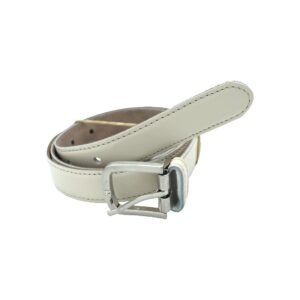 Cinturón de piel Beige